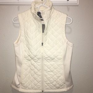 Cream quilted women’s vest